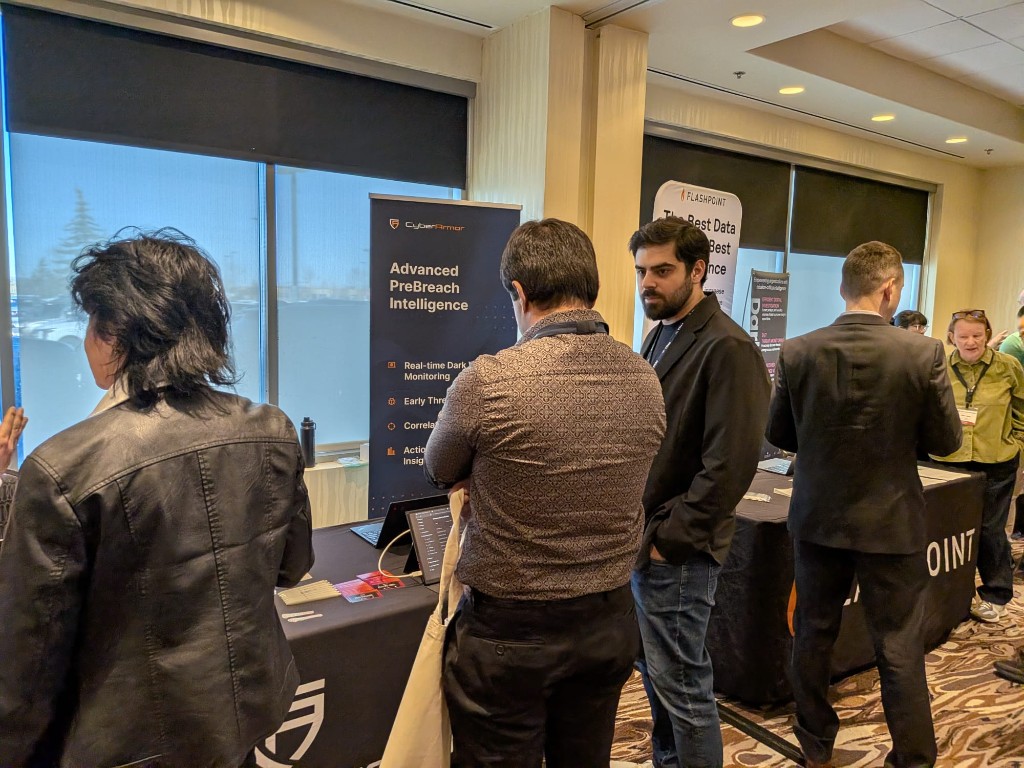 CyberArmor exhibit with Advanced PreBreach Intelligence messaging