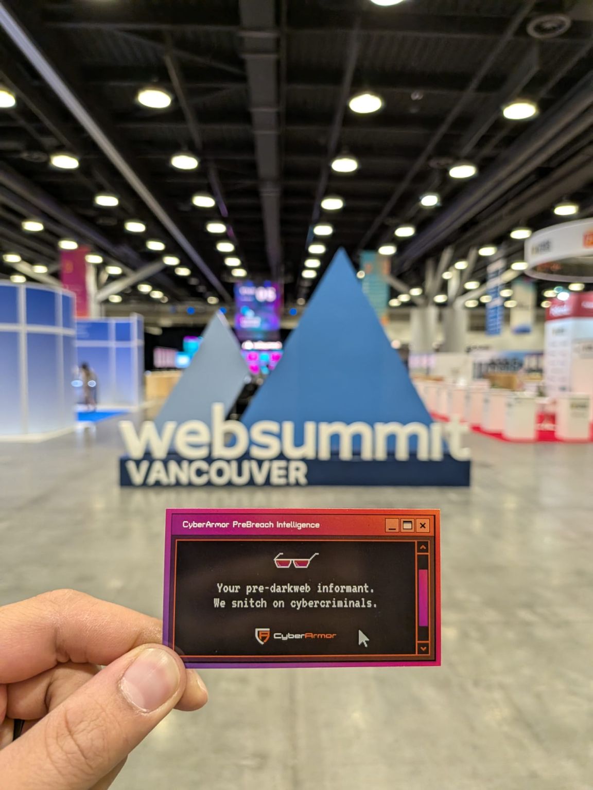 CyberArmor prebreach intelligence platform on display at Web Summit Vancouver